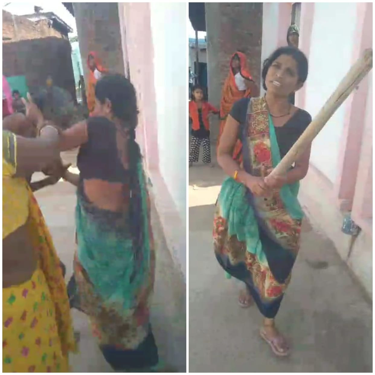 Damoh Woman selling illicit liquor attacked father and daughter with a stick