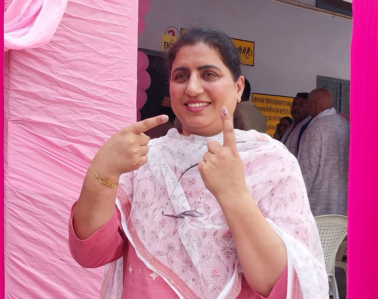 Seven percent less voting in Charkhi Dadri district