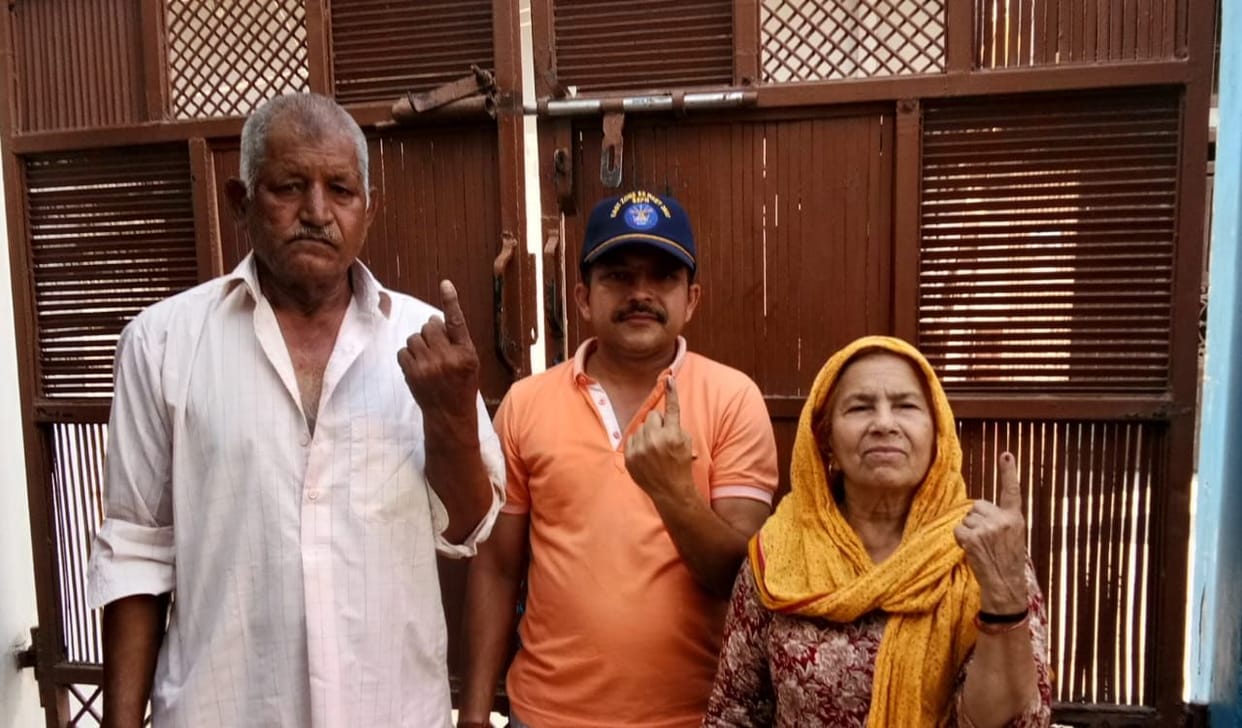 Sunil returned from Nagaland with his family to vote after 11 years.