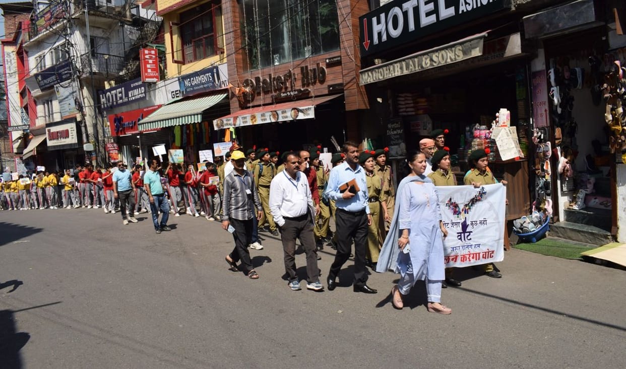 Raised awareness about voting through rally