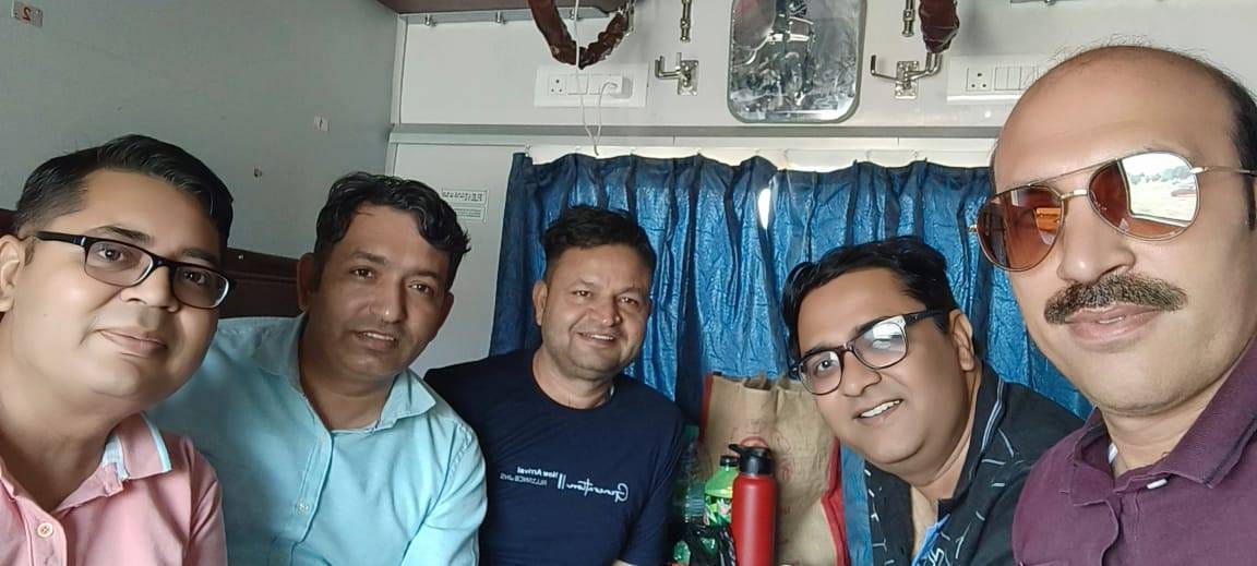 Teachers left for Gujarat for training as soon as they were free from polling duty.