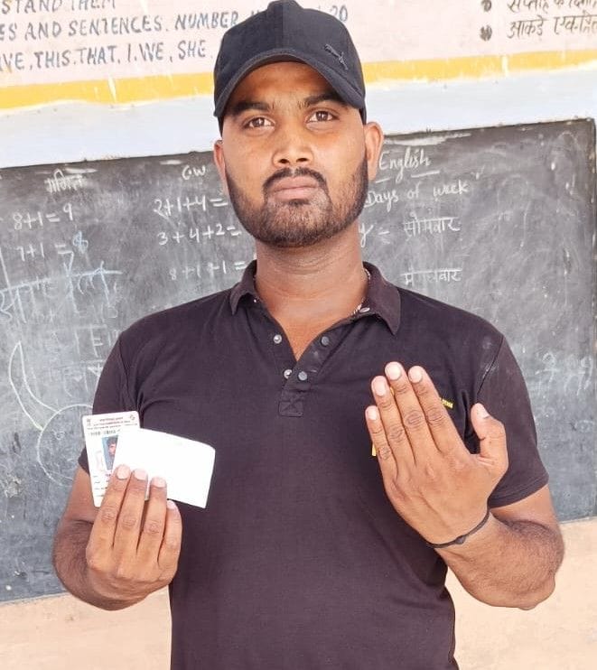 Someone else cast the vote, the polling officer got it cast through tender ballot.