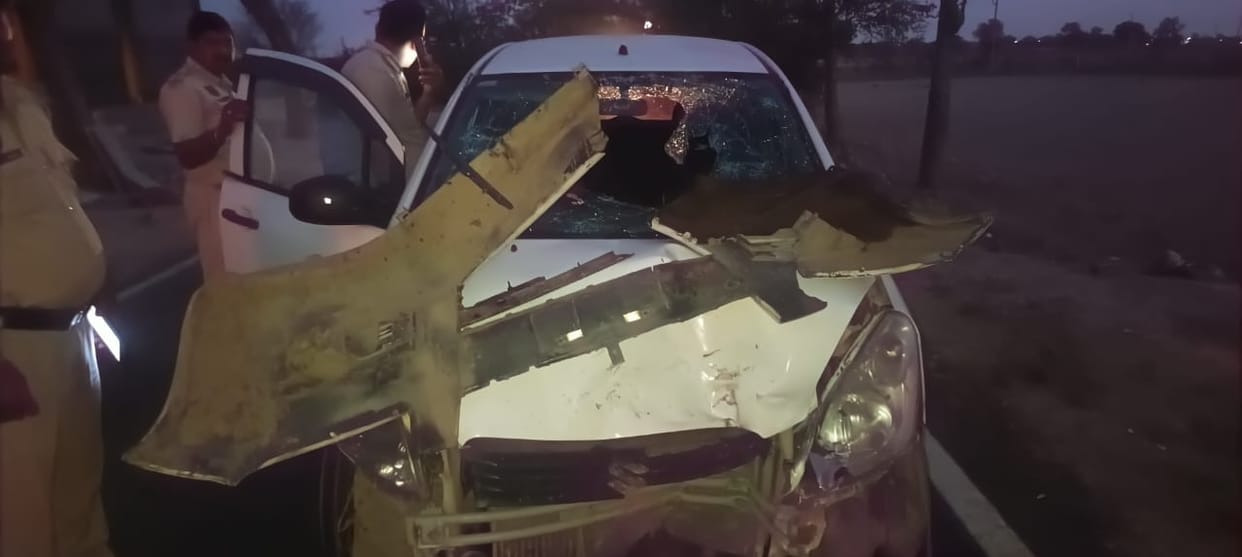 Car hits bikers, serious