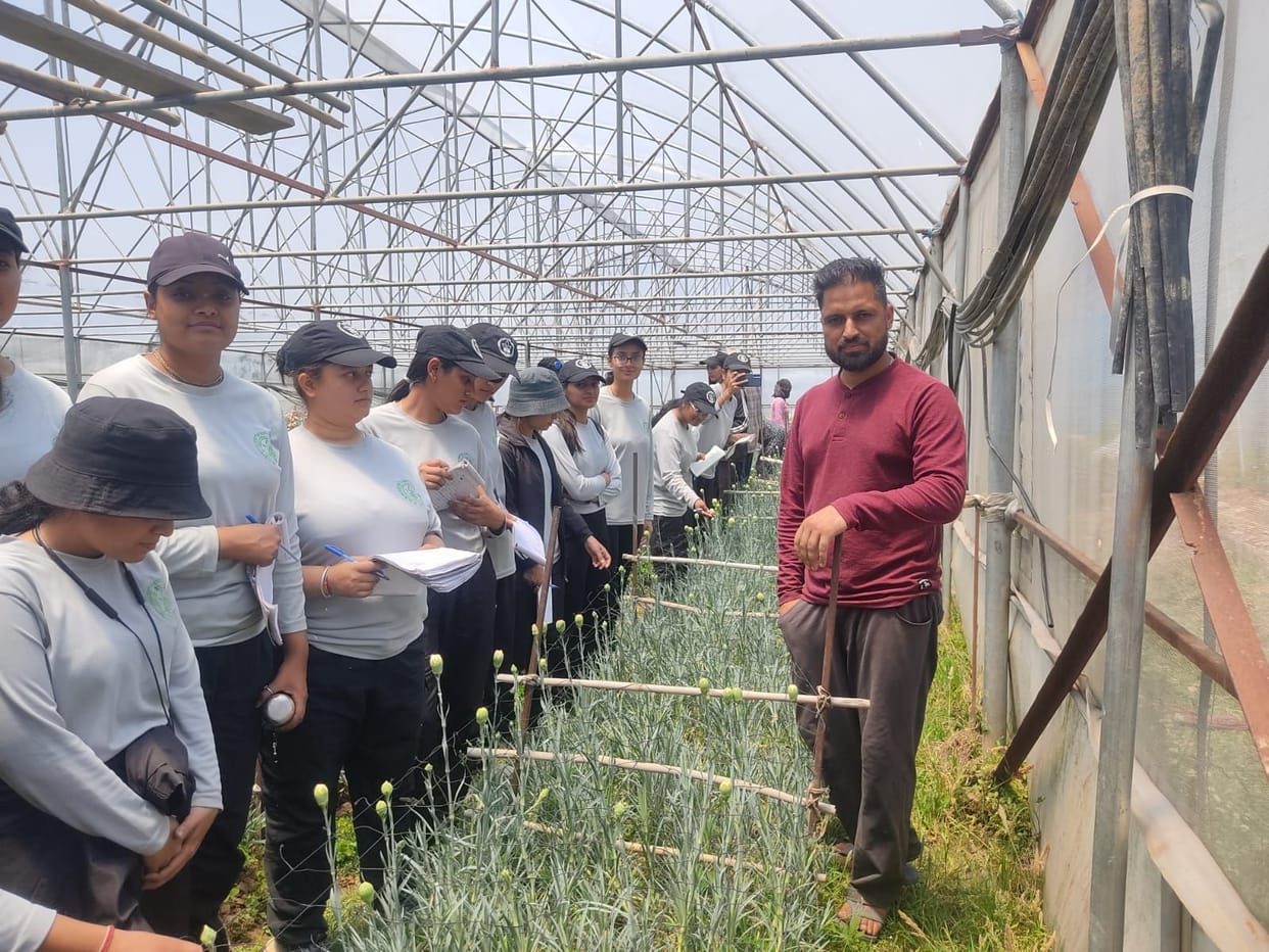 given to graduate trainees 

information about gardening
