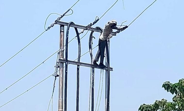 Cable uprooted by JCB, power cut in 15 areas for nine hours