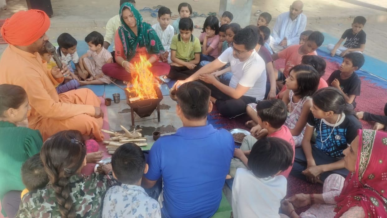 Havan performed on the fifth day of exercise training camp