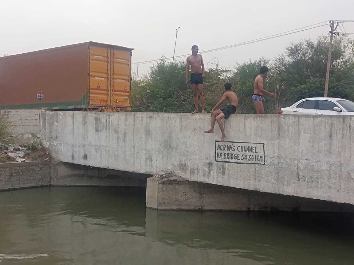 Do not jump into canals, your life is very precious.