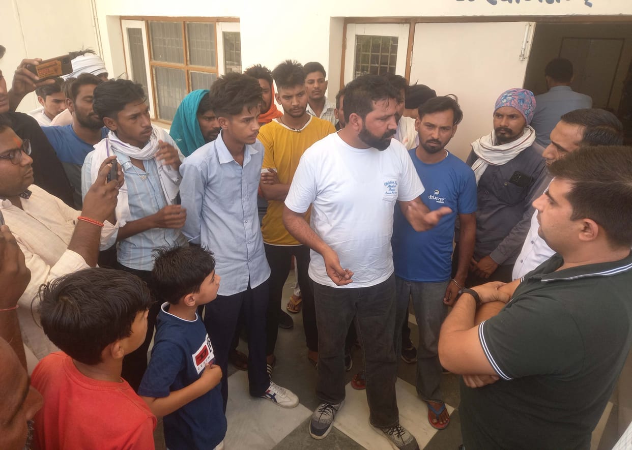 Odhan ITI student expelled from class, Janata Adhikar Morcha staged a sit-in