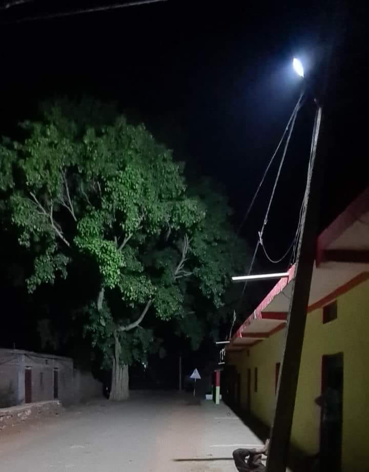 Damoh village where streets used to be dark youth collected Rs 1.5 lakh and got street lights installed