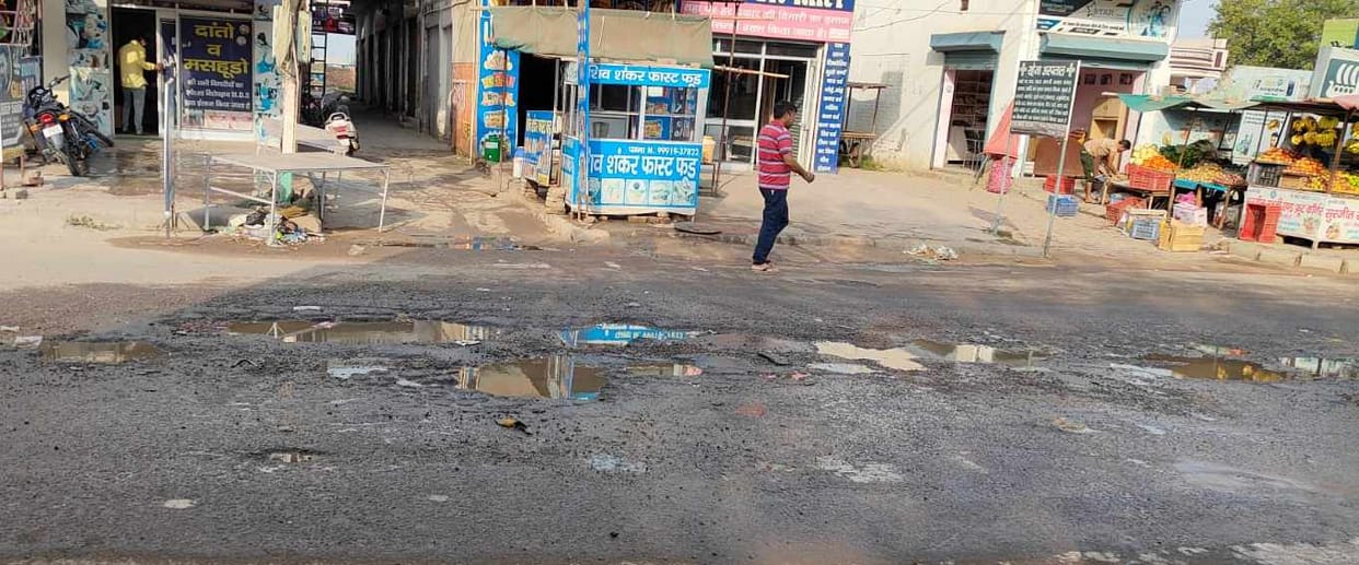 The condition of Kulan-Jakhal road is bad, there are potholes at many places.