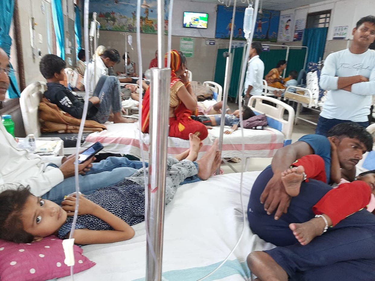 The effect of heat on the children, The children ward of the Jila Aspatal full