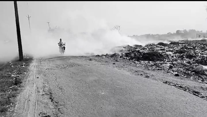Fire breaks out in garbage dump at MRF centre