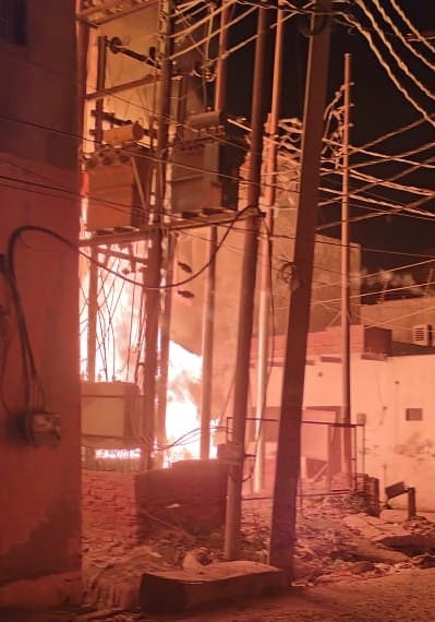 Electricity supply was disrupted for 10 hours due to fire in the transformer