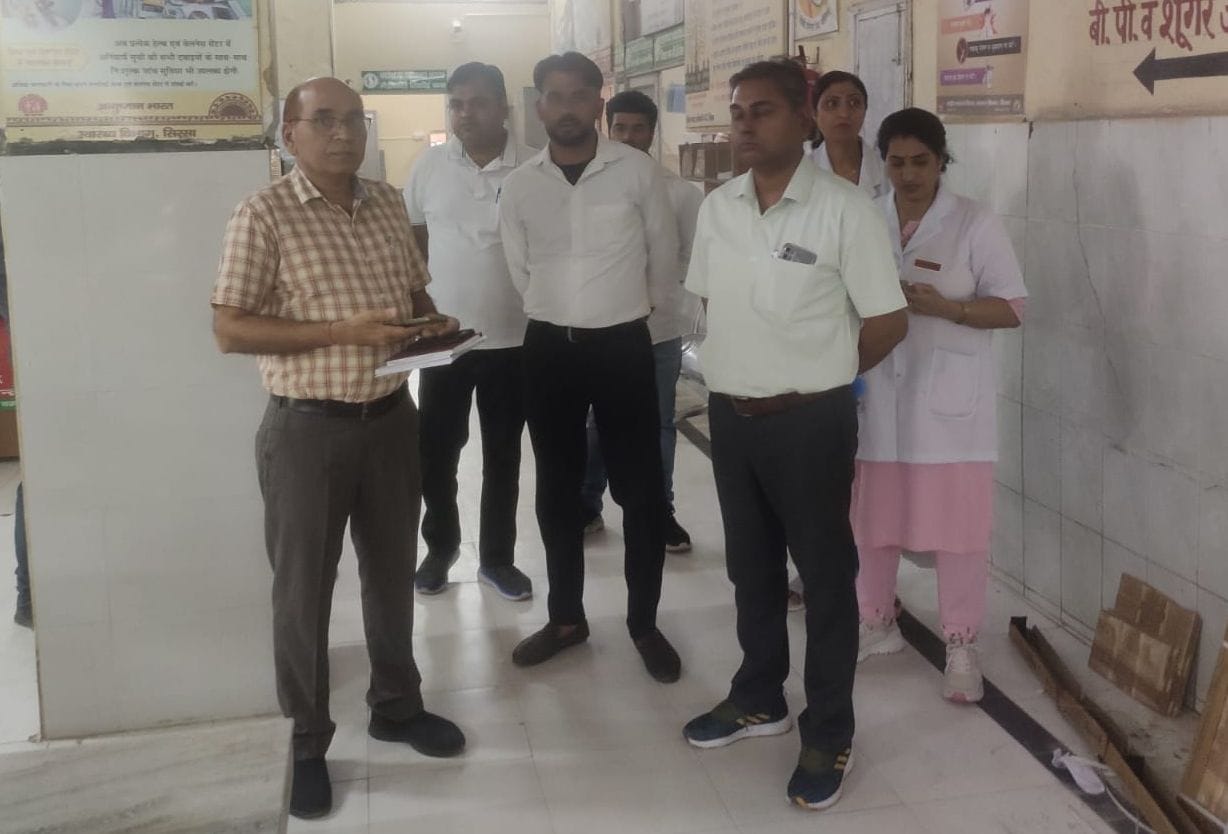 In view of the scorching heat, CMO inspected the civil hospital