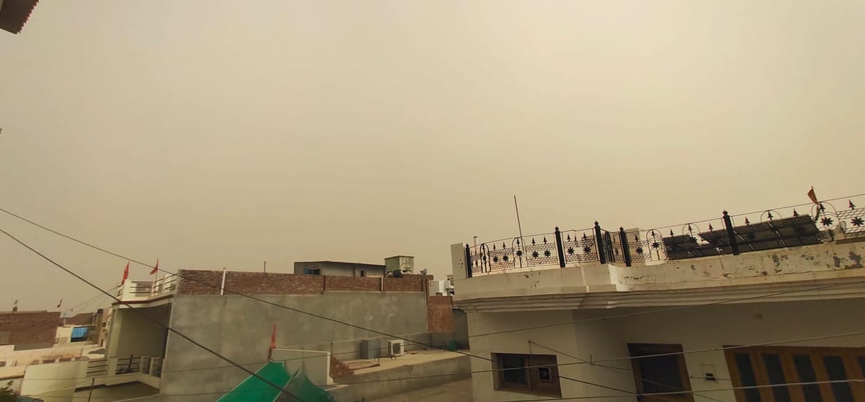 Temperature dropped by two degrees due to cloud cover, no respite from heat wave