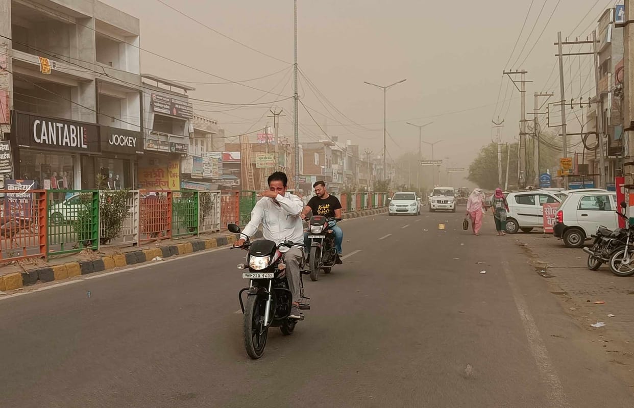 Minor relief from heat after light rain