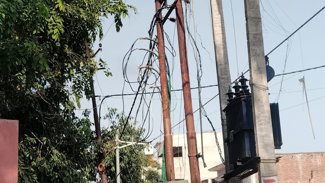 Cable burnt due to overload and then explosions started