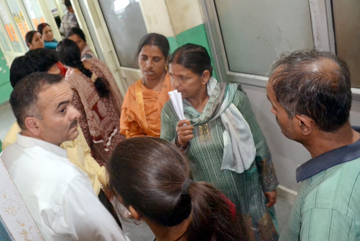 In hospitals as the heat increases 

Dehydration cases started coming up