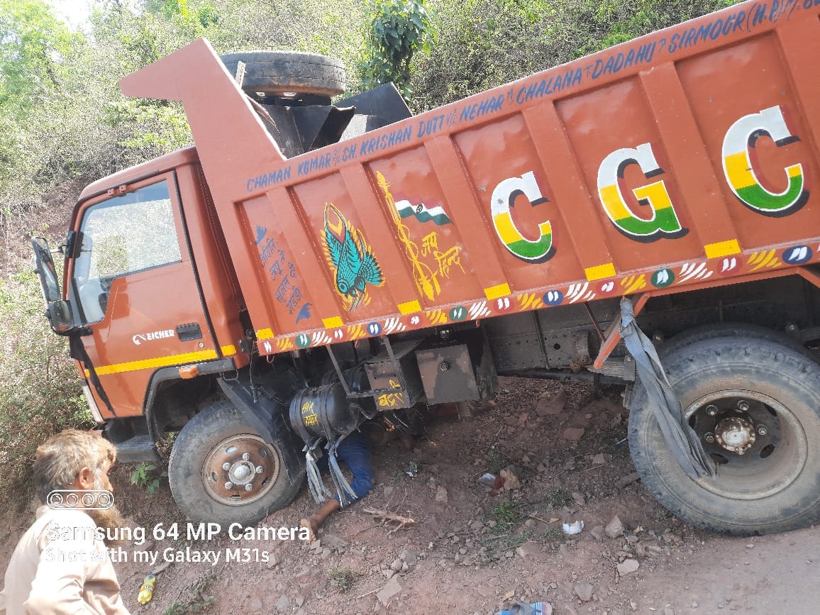 Tipper-bike accident in Mahipur, two brothers died, Accident News, Dadahu, Sirmaur