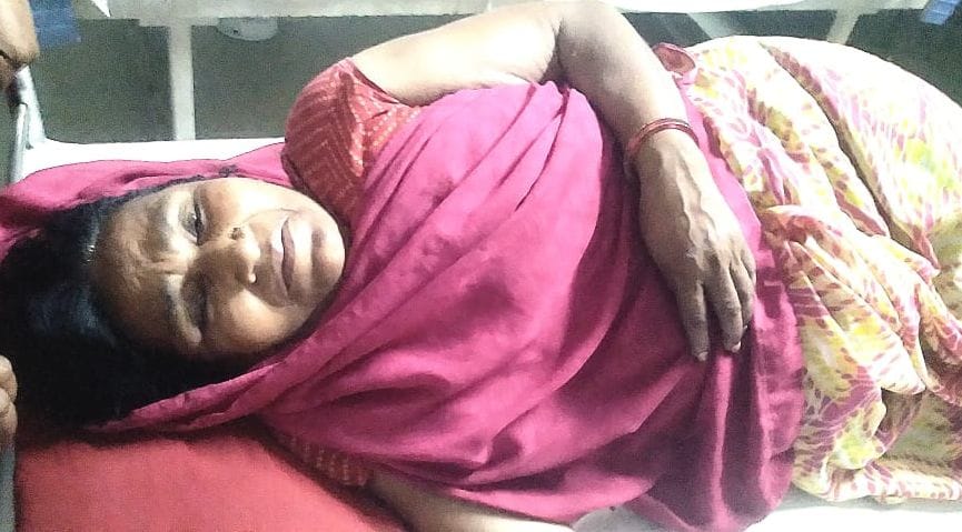 Karanbhooshans's car had hit his mother at the door