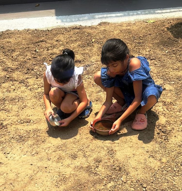 Small children took initiative to save the lives of birds in summer