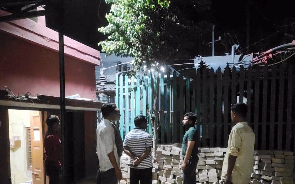 Electricity was on, lights were off, half the city remained immersed in darkness throughout the night.