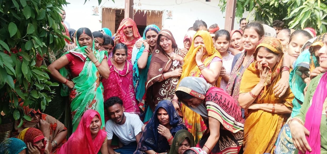 When the bodies of three home guards reached home, the whole village cried