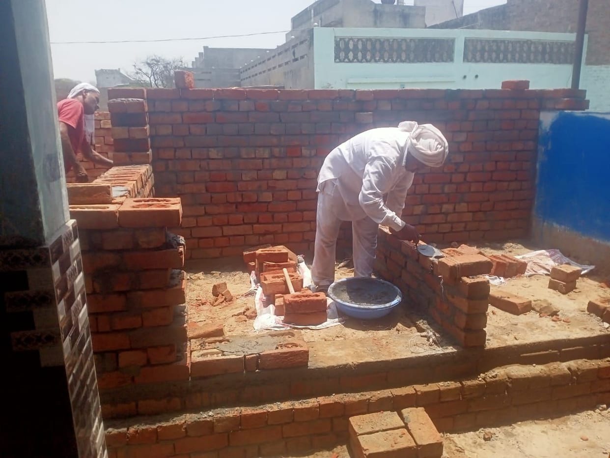 Toilets and bathrooms started being built on complaint to the Election Commission