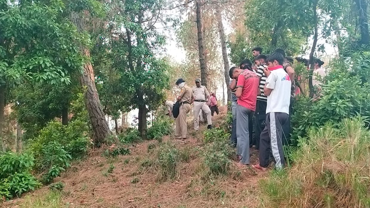 Dead body of a person found in suspicious circumstances in the forest