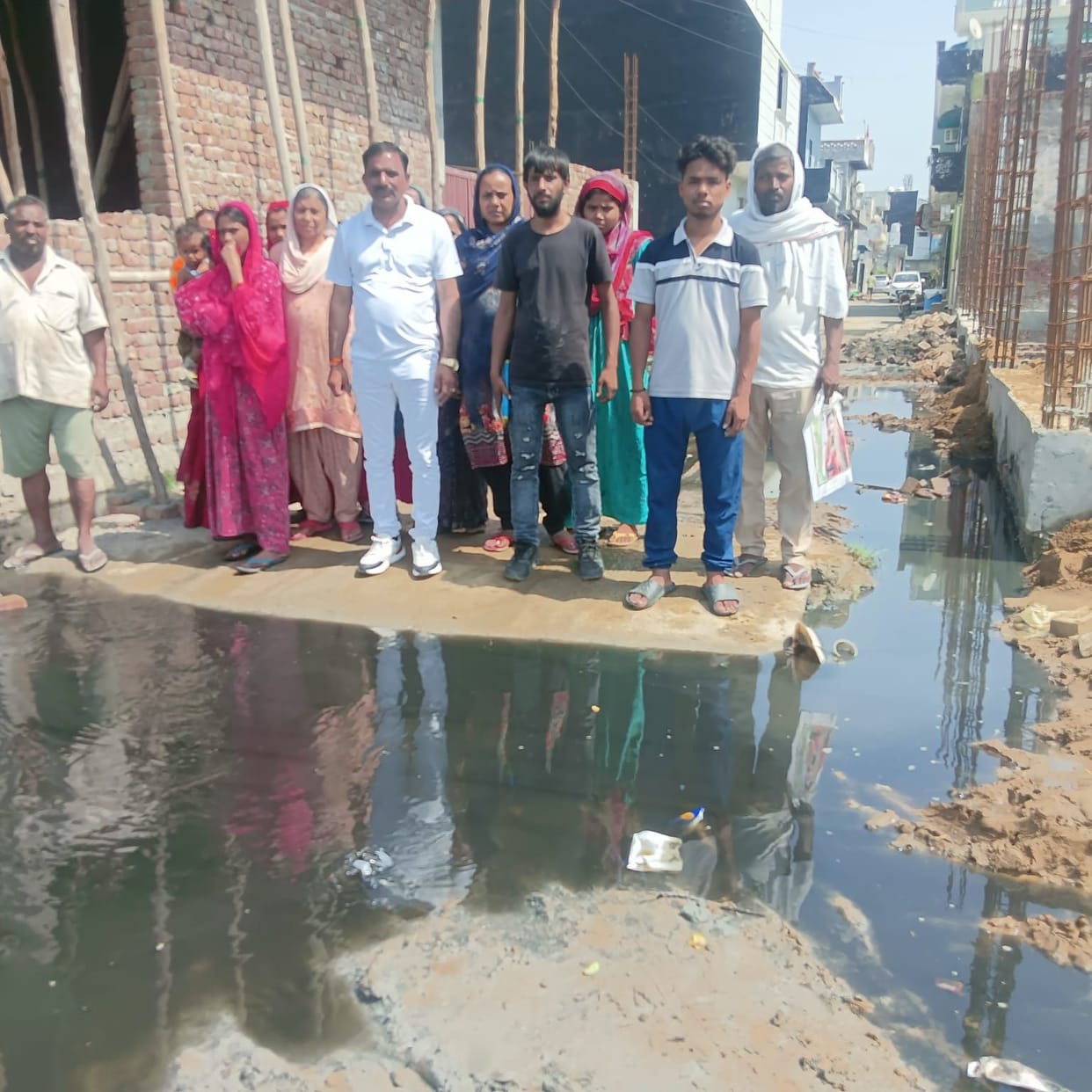 Outrage over sewer water filling the streets