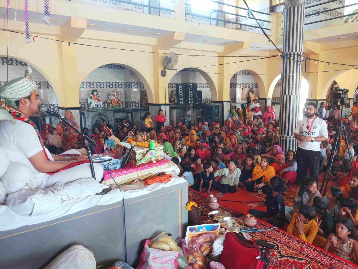 Described the deeds of Krishna in Srimad Bhagavatam Katha