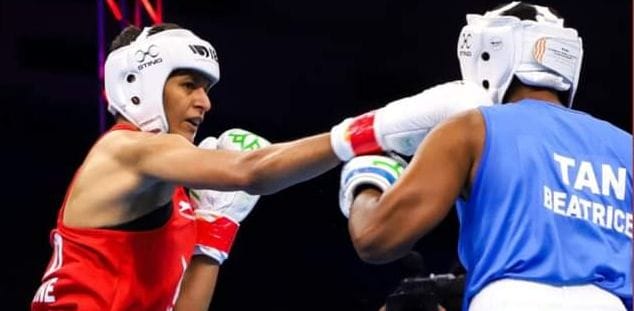 Boxer Jasmine Lamboria reached quarter finals