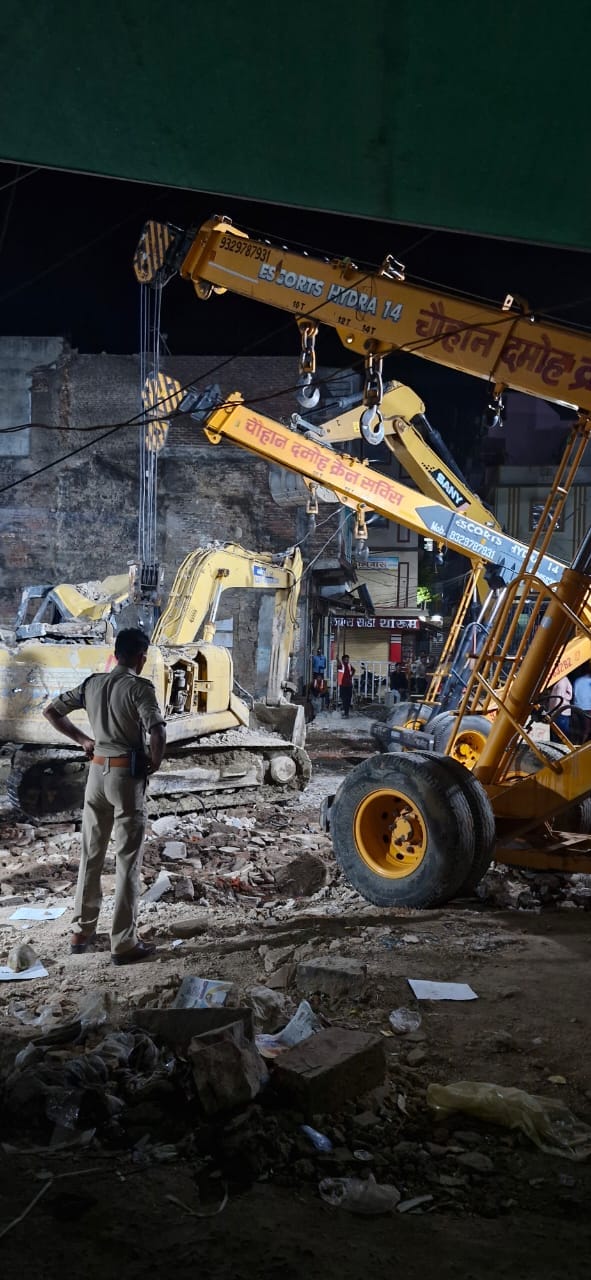Poklane machine was taken out from the debris of the collapsed verandah after 15 days