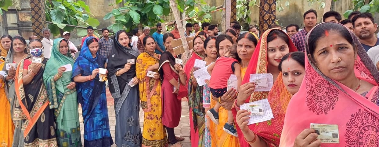 Voting figures crossed 60 percent five times in the district