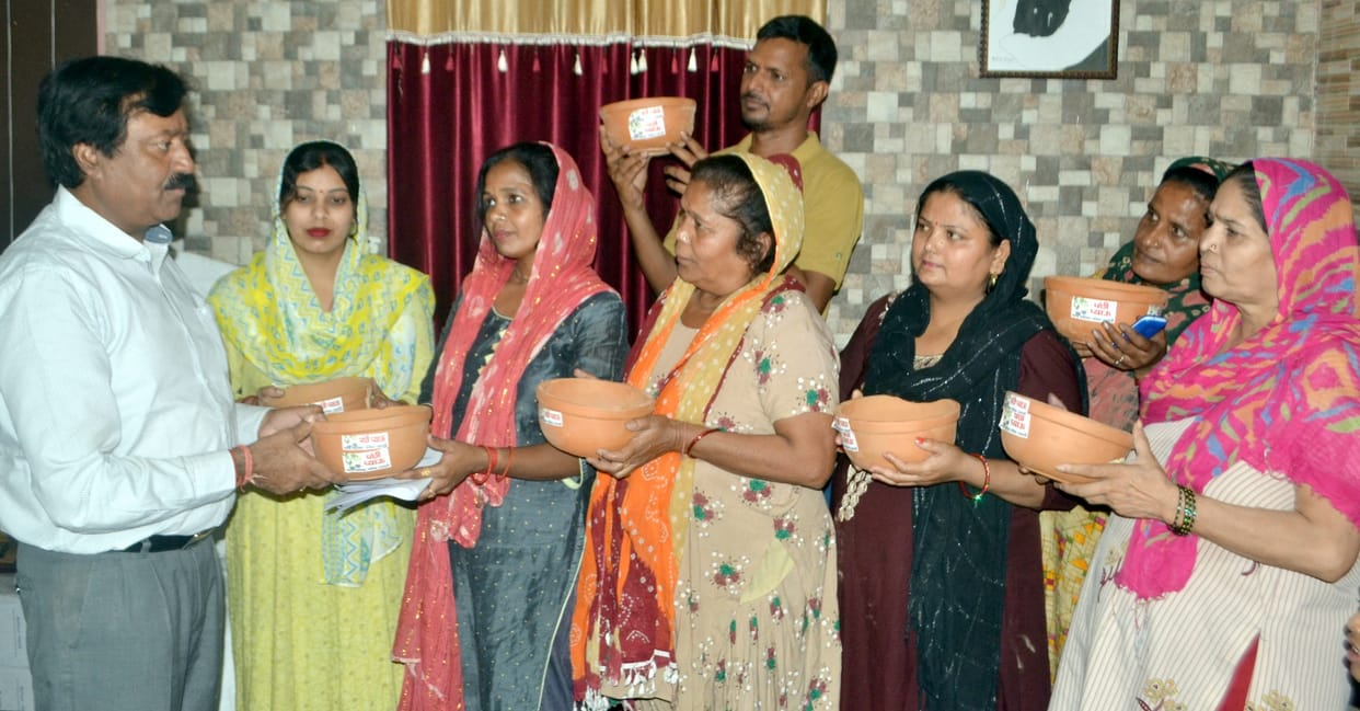 Show the tax deposit receipt and take the earthen pot.