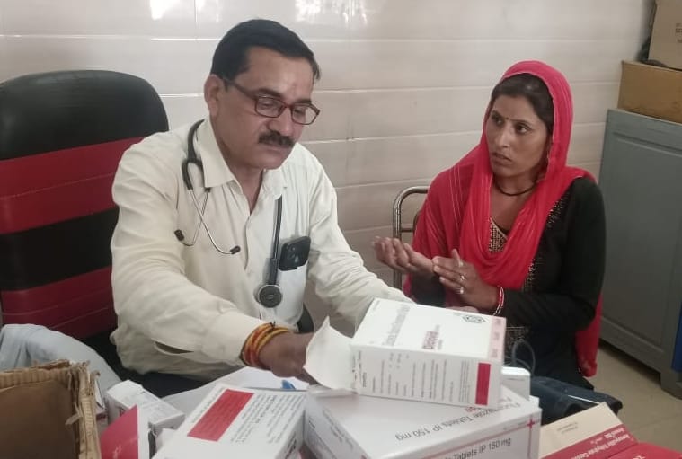 Free health checkup camp organized in village Dobh