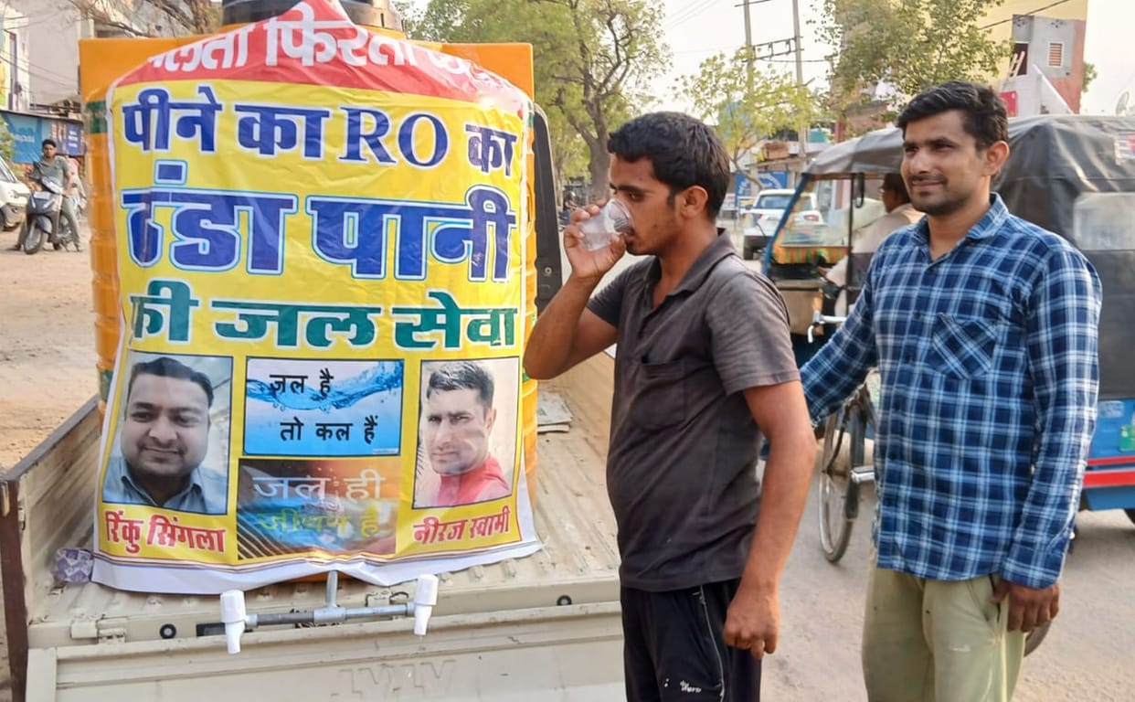 Inspired by the video, Rinku and Neeraj started water service