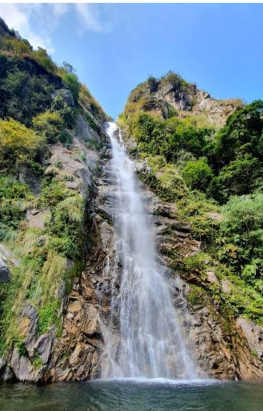 Khabaru waterfall is buzzing with tourists, hundreds of tourists reach the valley every day after covering a four kilometer walking path.