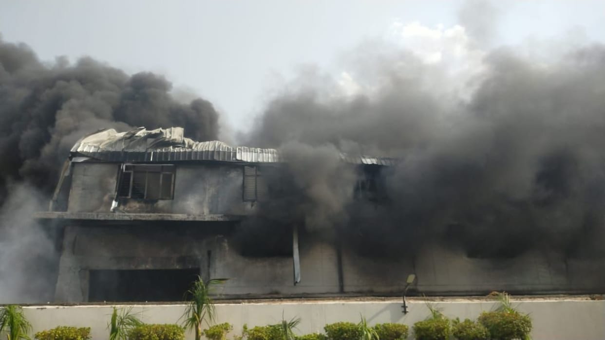 Fire broke out again in the gas lighter factory, the cause of the accident could not be known.