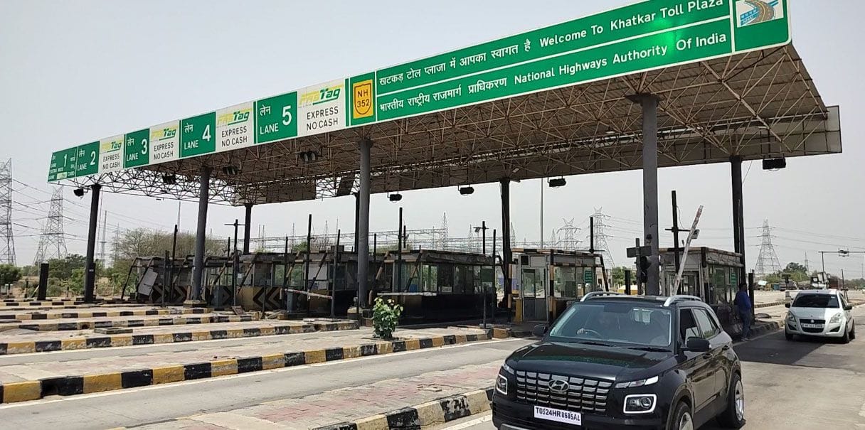 Tax increased from 5 to 10 rupees on toll of Khatkar village