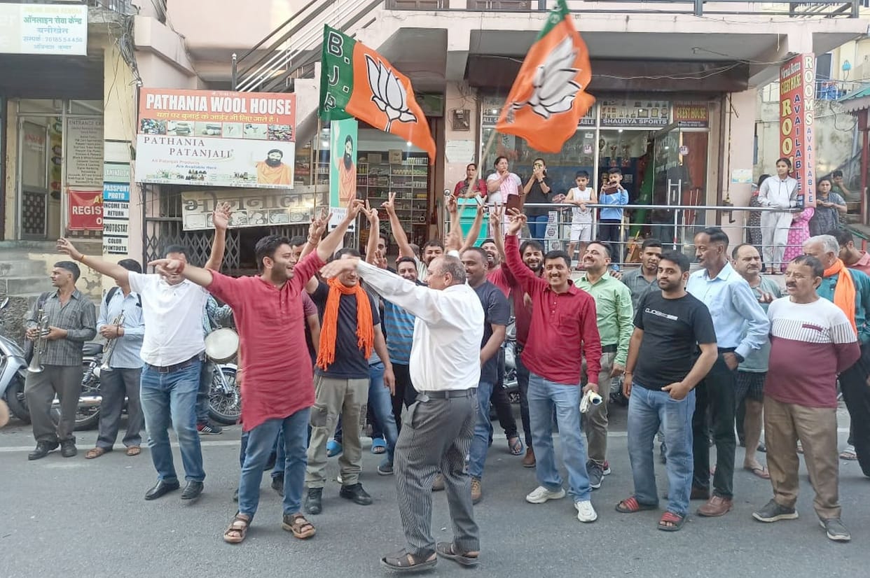 BJP's victory celebrated in Banikhet