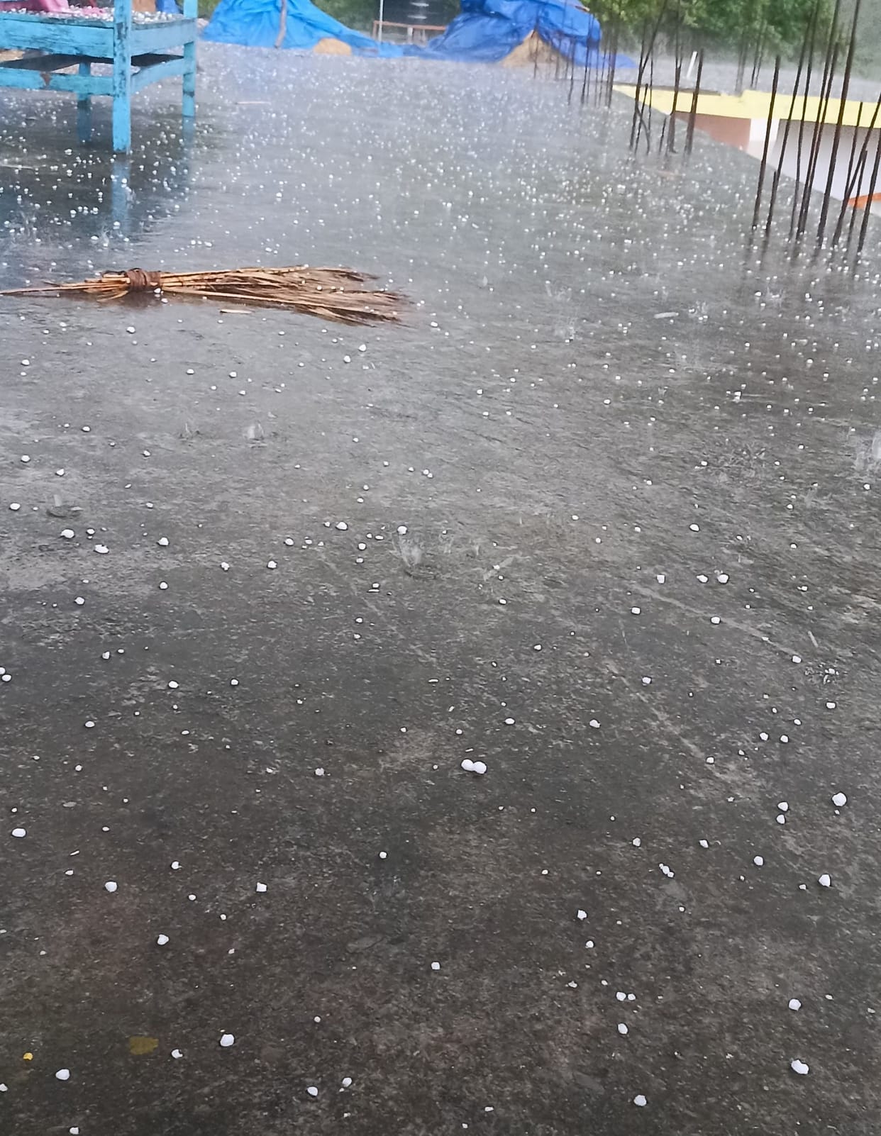 Clouds and hailstorm in Churah Assembly Constituency