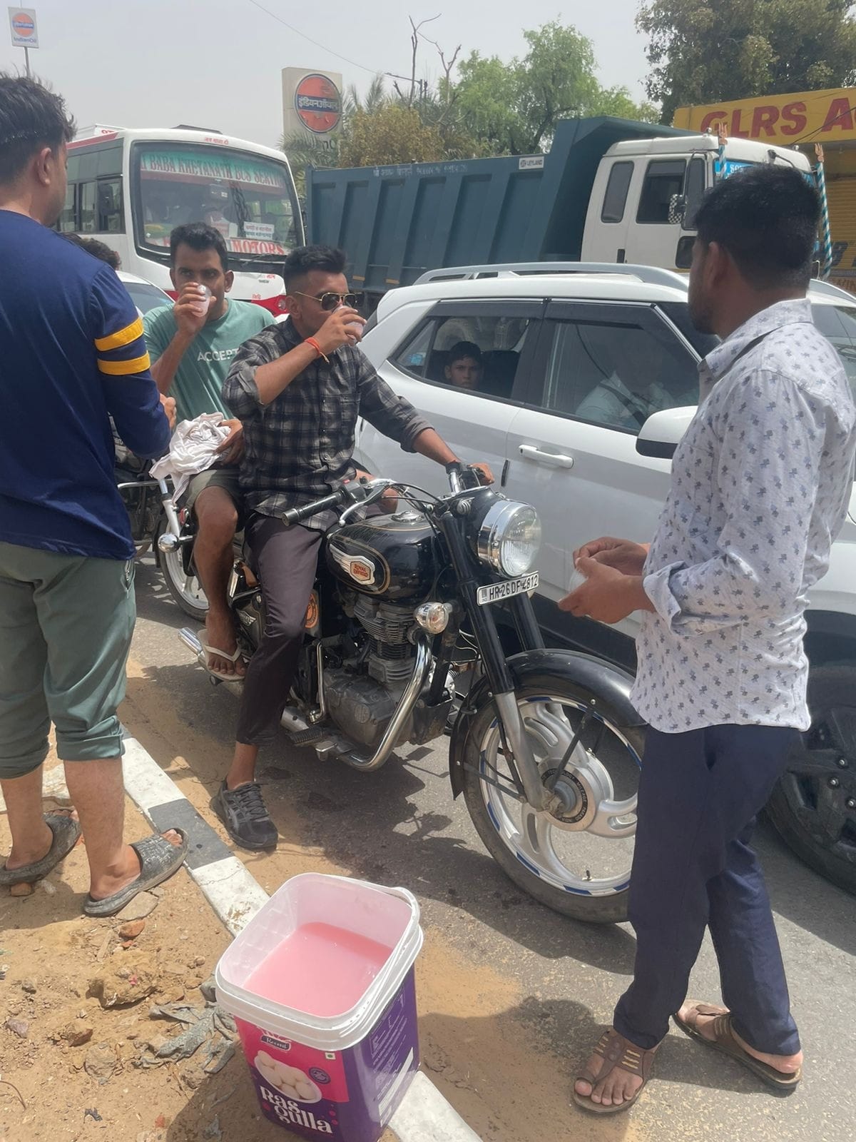 Sharbat ki chhabil for passers-by