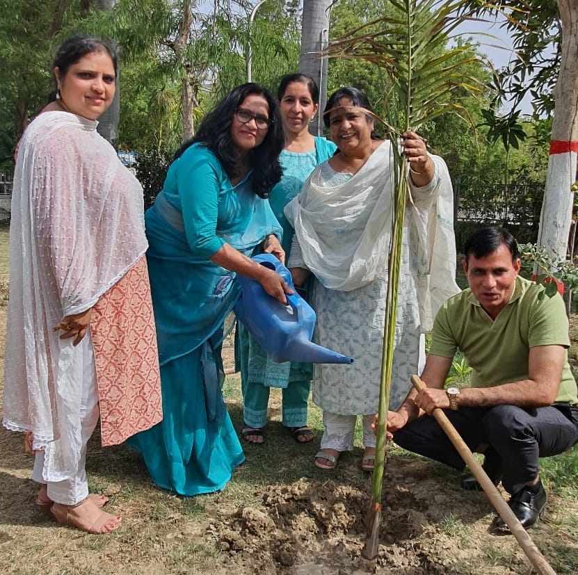 Saplings planted in Government Post Graduate Women's College
