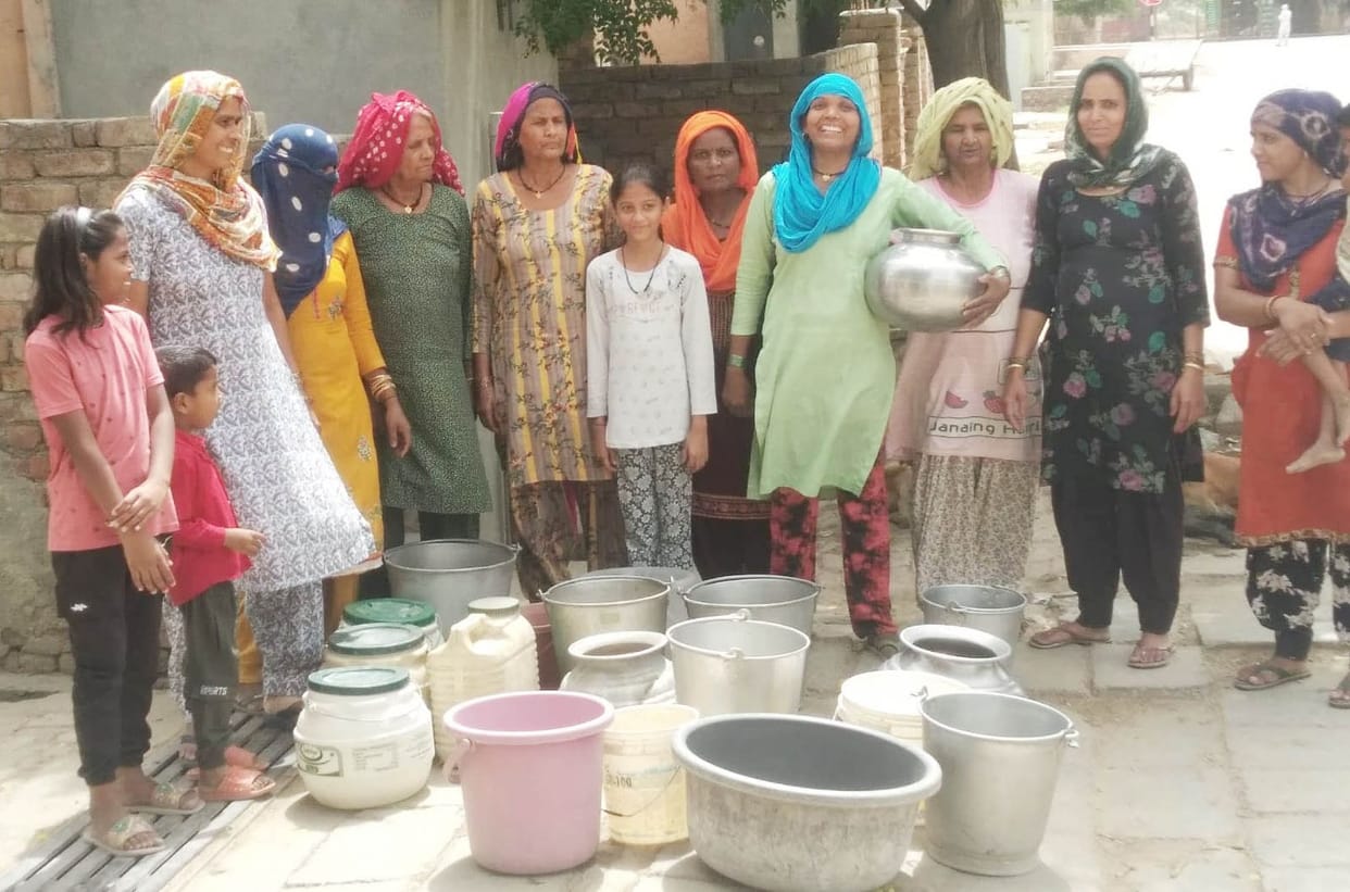 Outcry for drinking water in Valmiki of Shahpur village