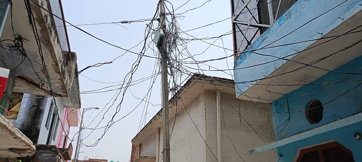 Old lady came under the influence of HT line passing from above the house, lost her life