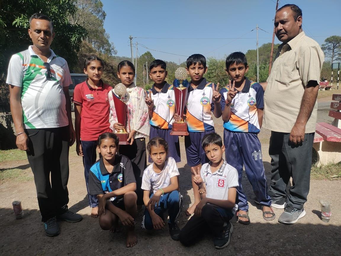 Majra Block boys and girls teams winners in District Yoga Olympiad