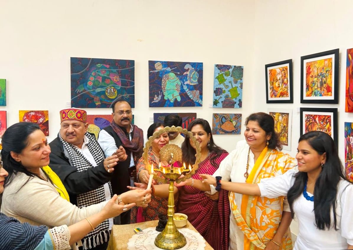 Exhibition of Delhi artists at Roerich Memorial