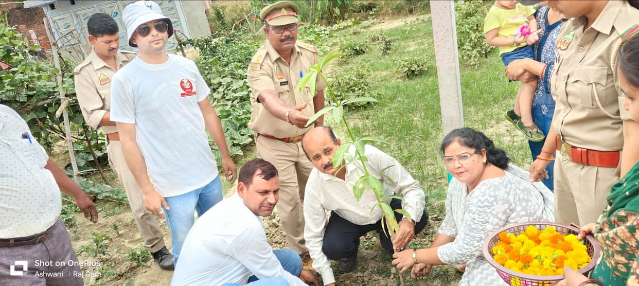 Pledge taken for security by planting saplings, administered oath