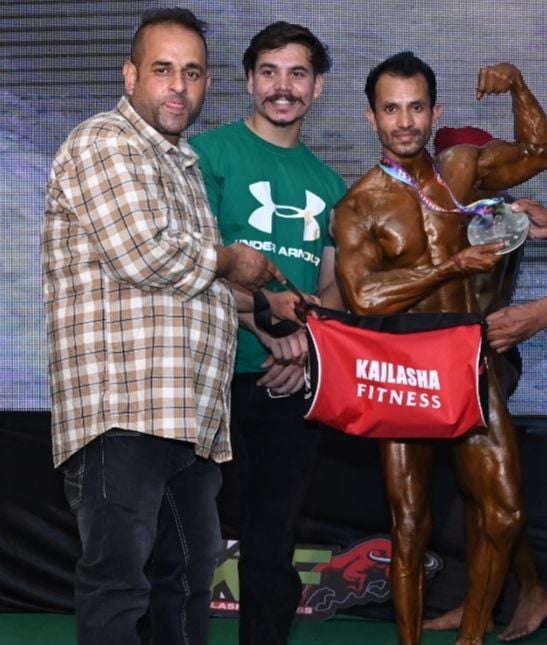 Rajesh Of Ropar Won The Best Natural Body Builder Award - Una News ...